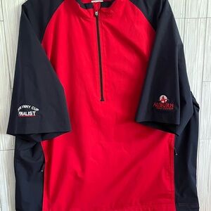 Cutter & Buck Red and Black WeatherTec Pullover